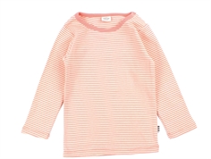 Mads Nørgaard shell pink/seedpearl mini striped t-shirt Tobinino